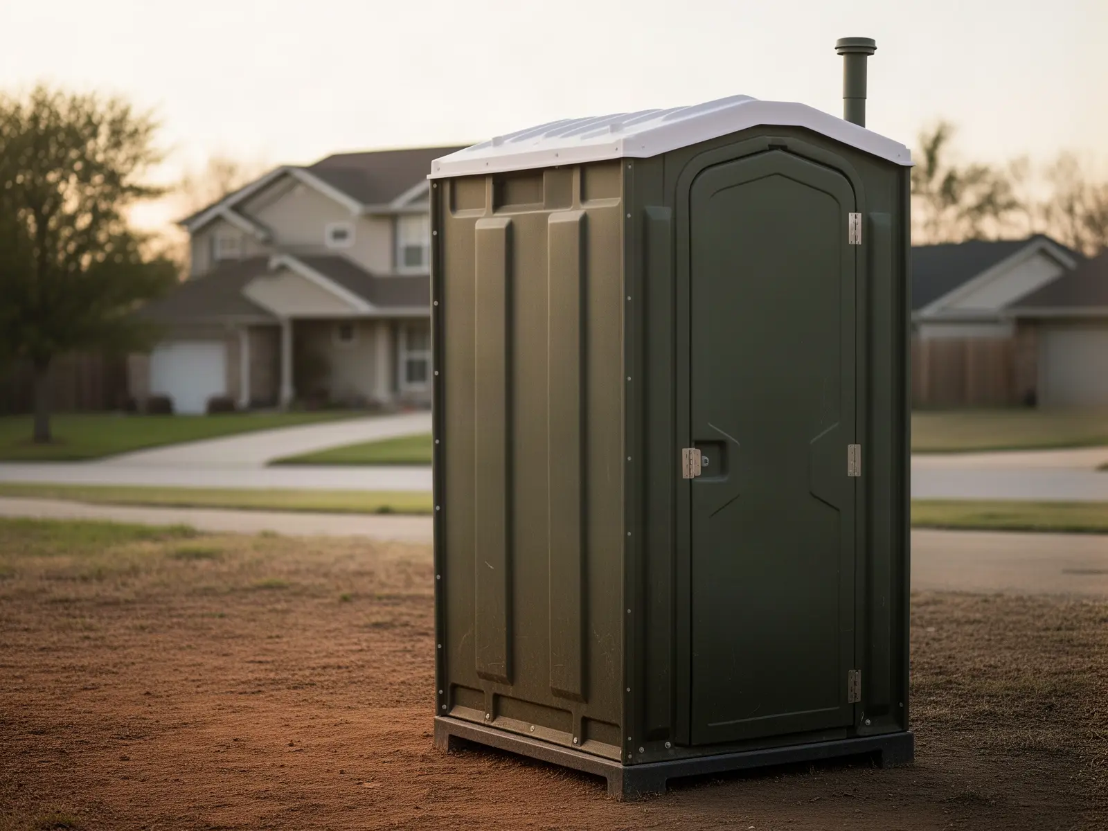 Clean porta potty unit from Frankie & Vic's Porta Potties in Camden, NJ